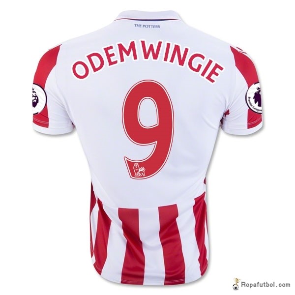 Camiseta Stoke City Replica Primera Ropa Odemwinie 2016/17 Rojo